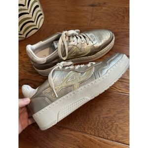 Ash Starlight Metallic Leather Sneakers Size 10/40